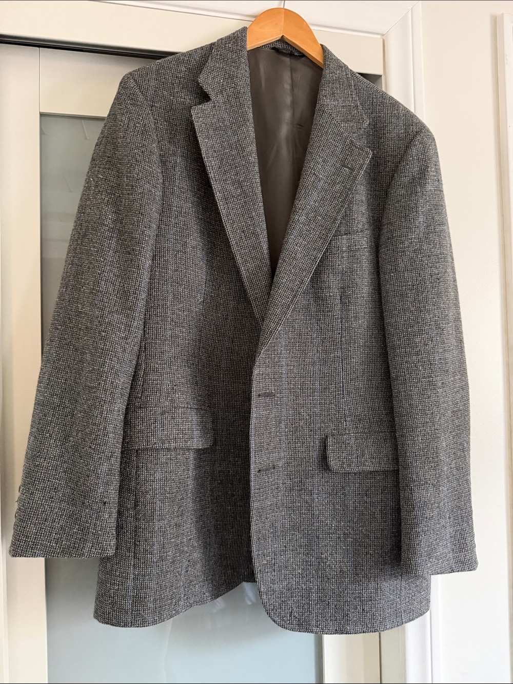 Vintage Men's Gray Chaps Sport Coat - Tailored Wool-Blend Blazer